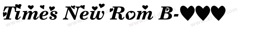 Times New Rom B字体转换